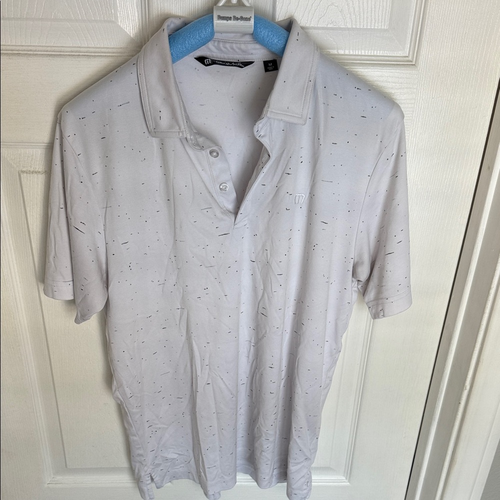 Travis Mathew -  Men's White Polo golf Shirt - medium